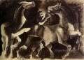 馬と人々 1939 年キュビズム パブロ・ピカソ